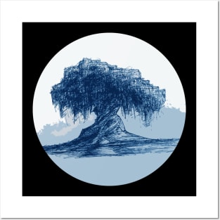 Willow Tree Blue Posters and Art